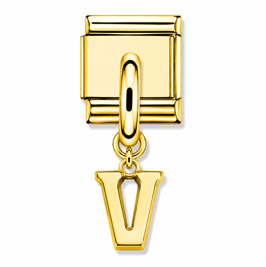 Letter V Gold