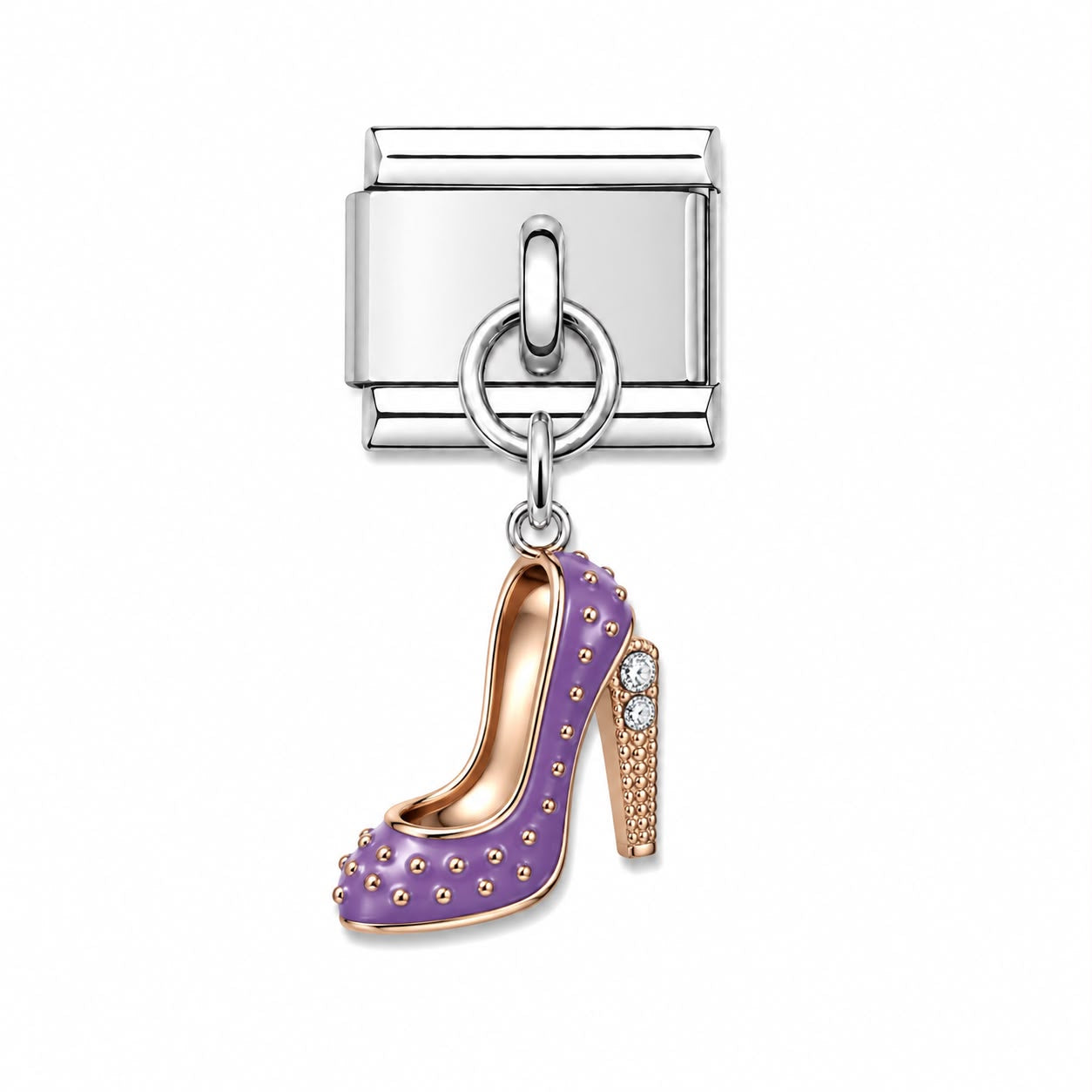 Silver Purple Heels