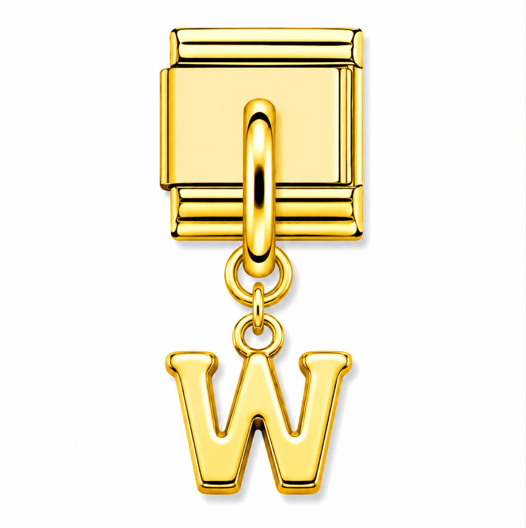 Letter W Gold
