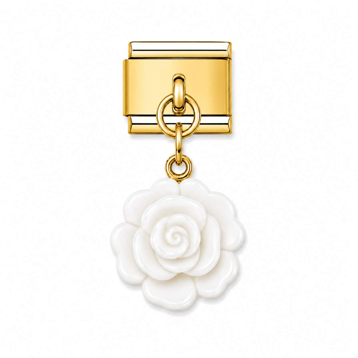 Gold White Flower