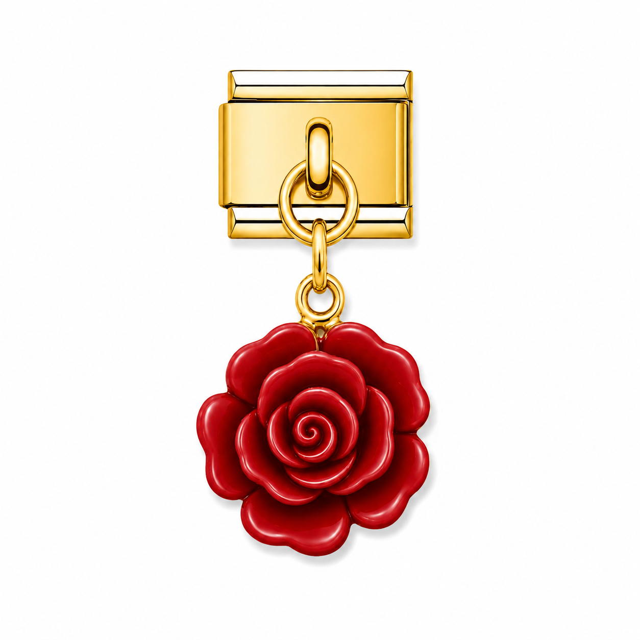 Gold Red Flower