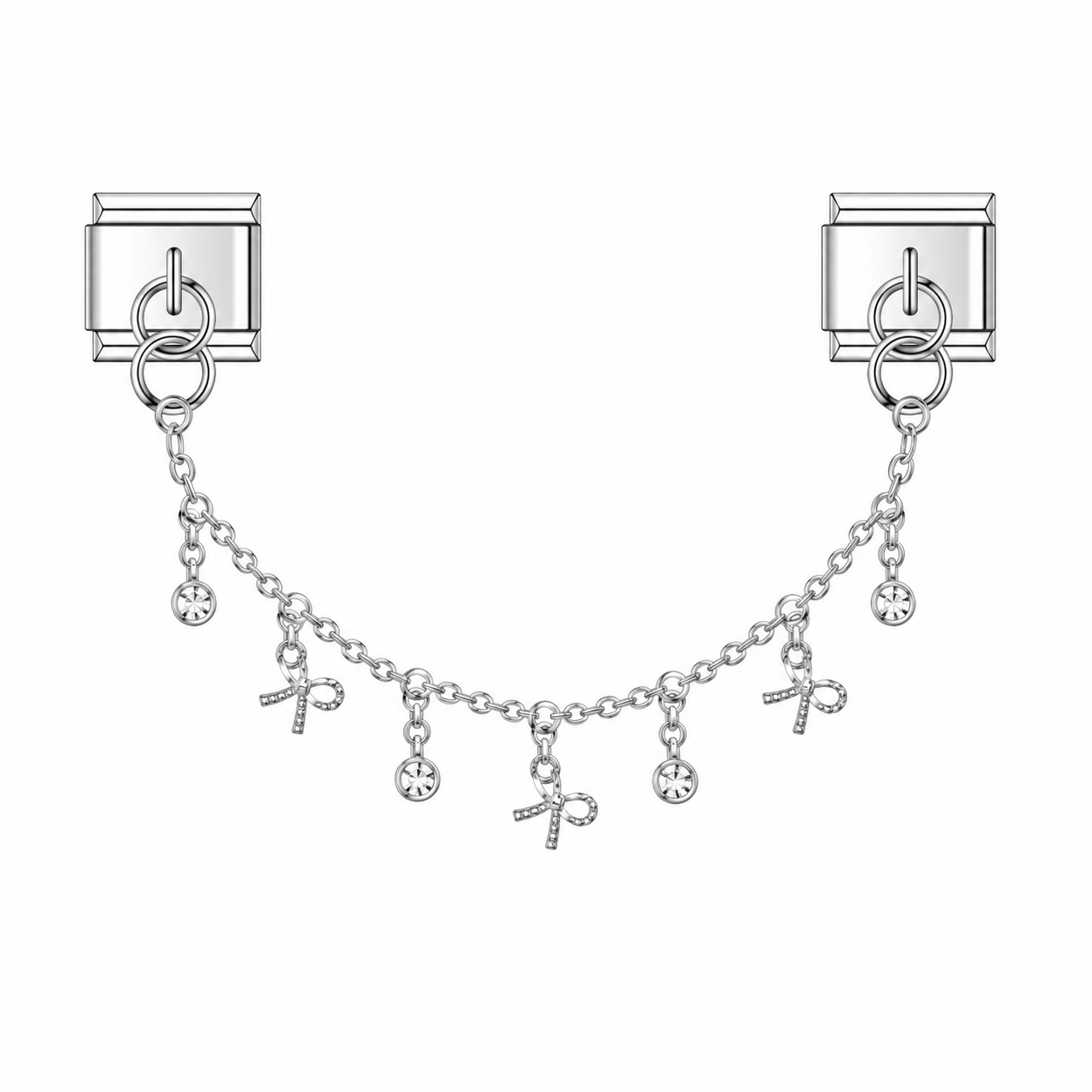 Bow Silver chain